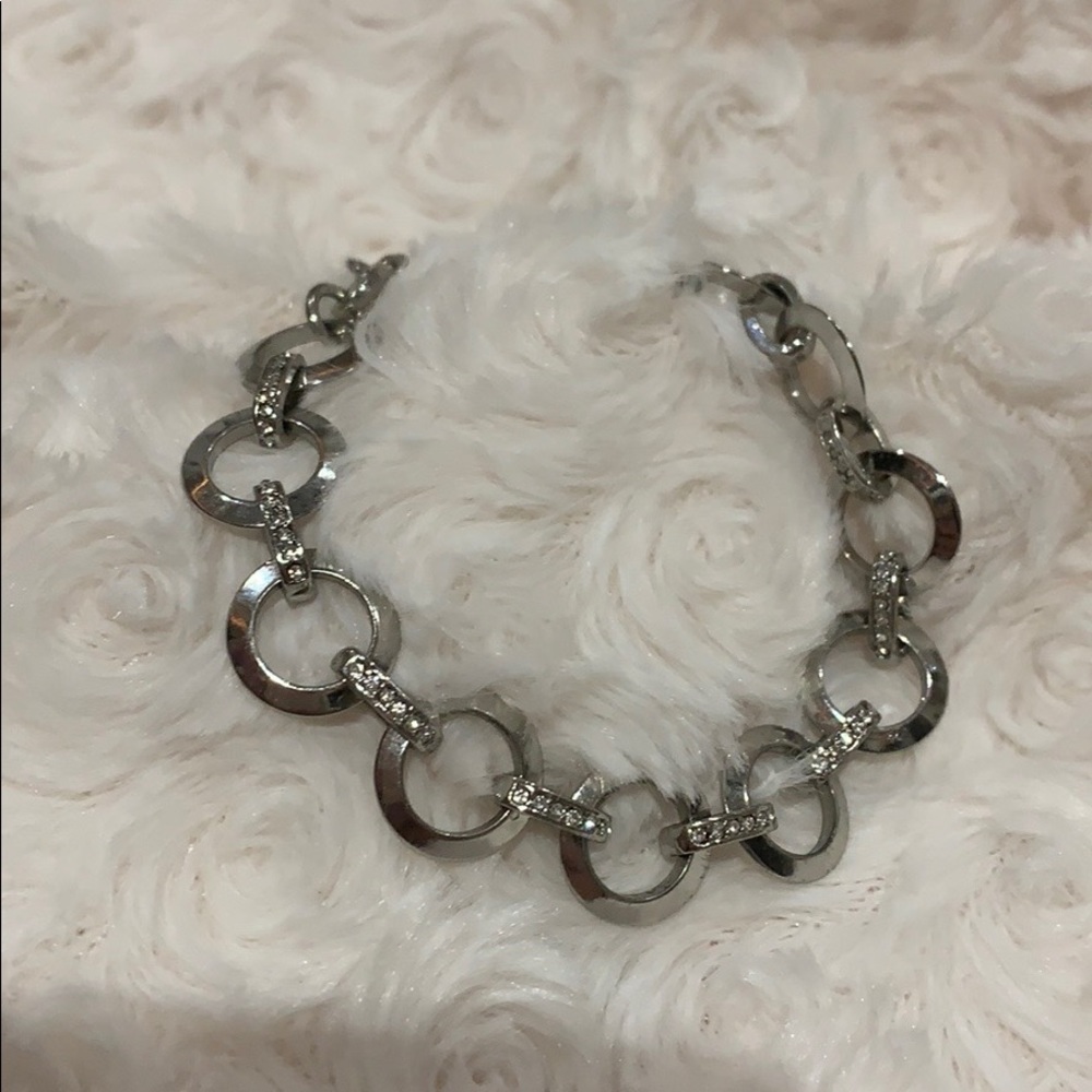 fossil crystal detailed bracelet